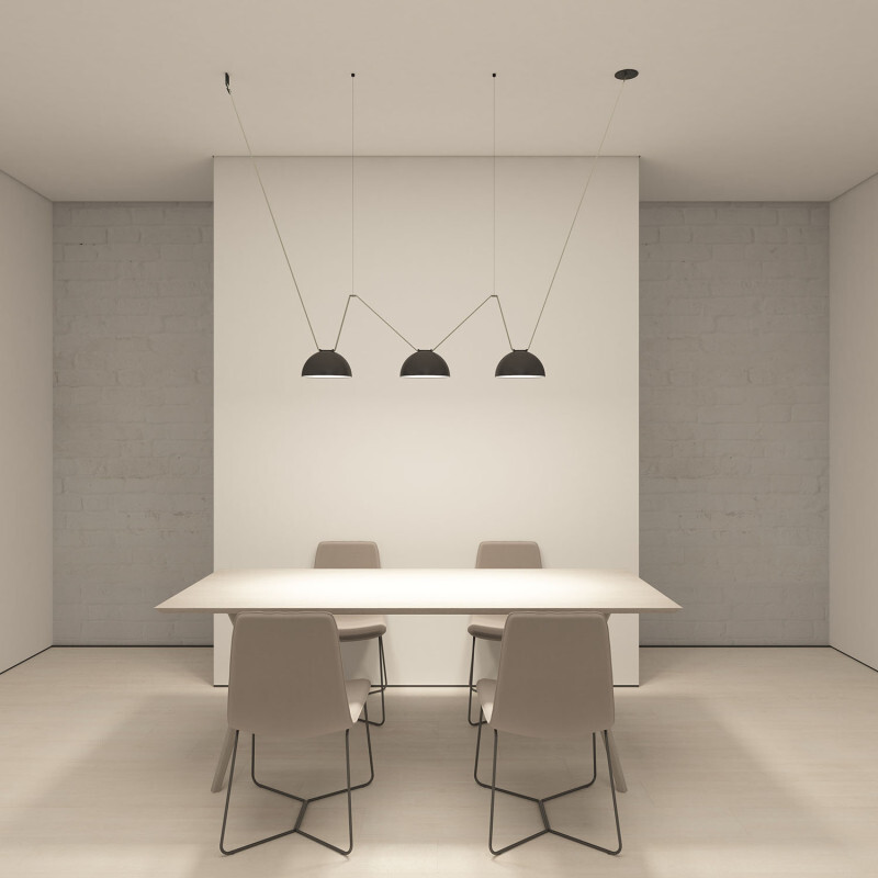 DK5561-BK Cветильник для трека-ремня Belty, серия Flow со светодиодом, D220*H117мм, 48V DC, 24W, RA90, 120°, 3000K, IP20, черный, алюминий