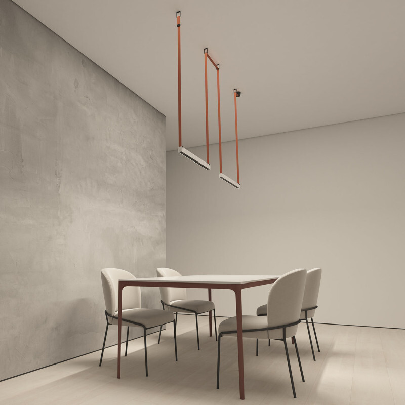 DK5573-WB Cветильник для трека-ремня Belty, серия Grill, со светодиодом, L642*W40*H45мм, 48V DC, 24W, RA90, 24°, 3000K, IP20, белый с черным, алюминий