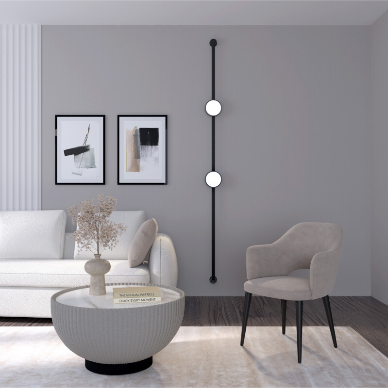 DK5567-BK Cветильник для трека-ремня Belty, серия Flow, со светодиодом, D168*H29.5мм, 48V DC, 10W, RA90, 120°, 3000K, IP20, черный, алюминий