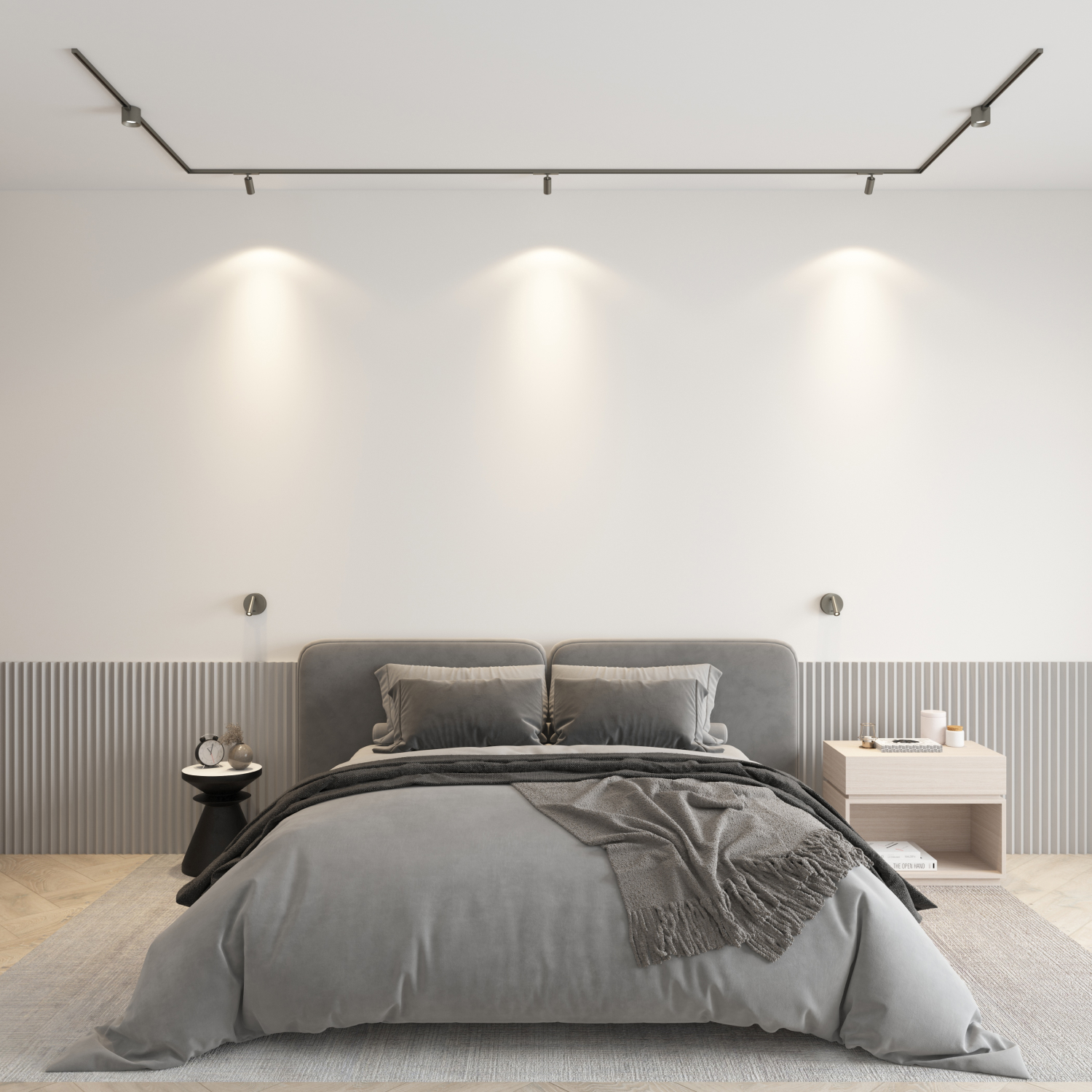 DK5741-DN Светильник для трека SHINE SPOT со светодиодом, D45*H100, 48V DC, 10W, RA?90, 3000K, IP20, темный никель, алюминий