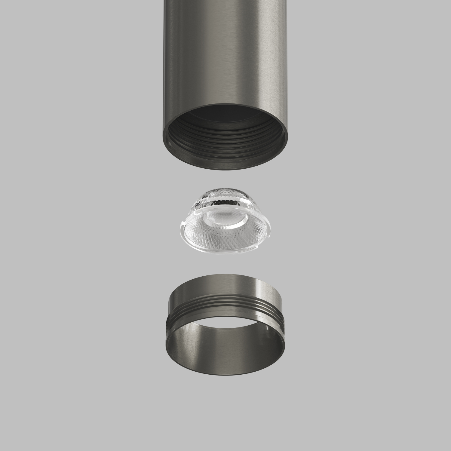 DK5742-DN Светильник для трека SHINE SPOT со светодиодом, D35*H100, 48V DC, 8W*2 , RA?90, 3000K, IP20, темный никель, алюминий