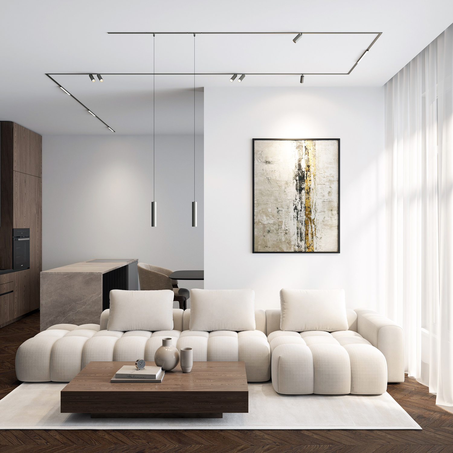 DK5751-DN Светильник для трека SHINE LINEAR со светодиодом, L301*W19*H27, 48V DC, 12W, RA?90, 3000K, IP20, темный никель, алюминий