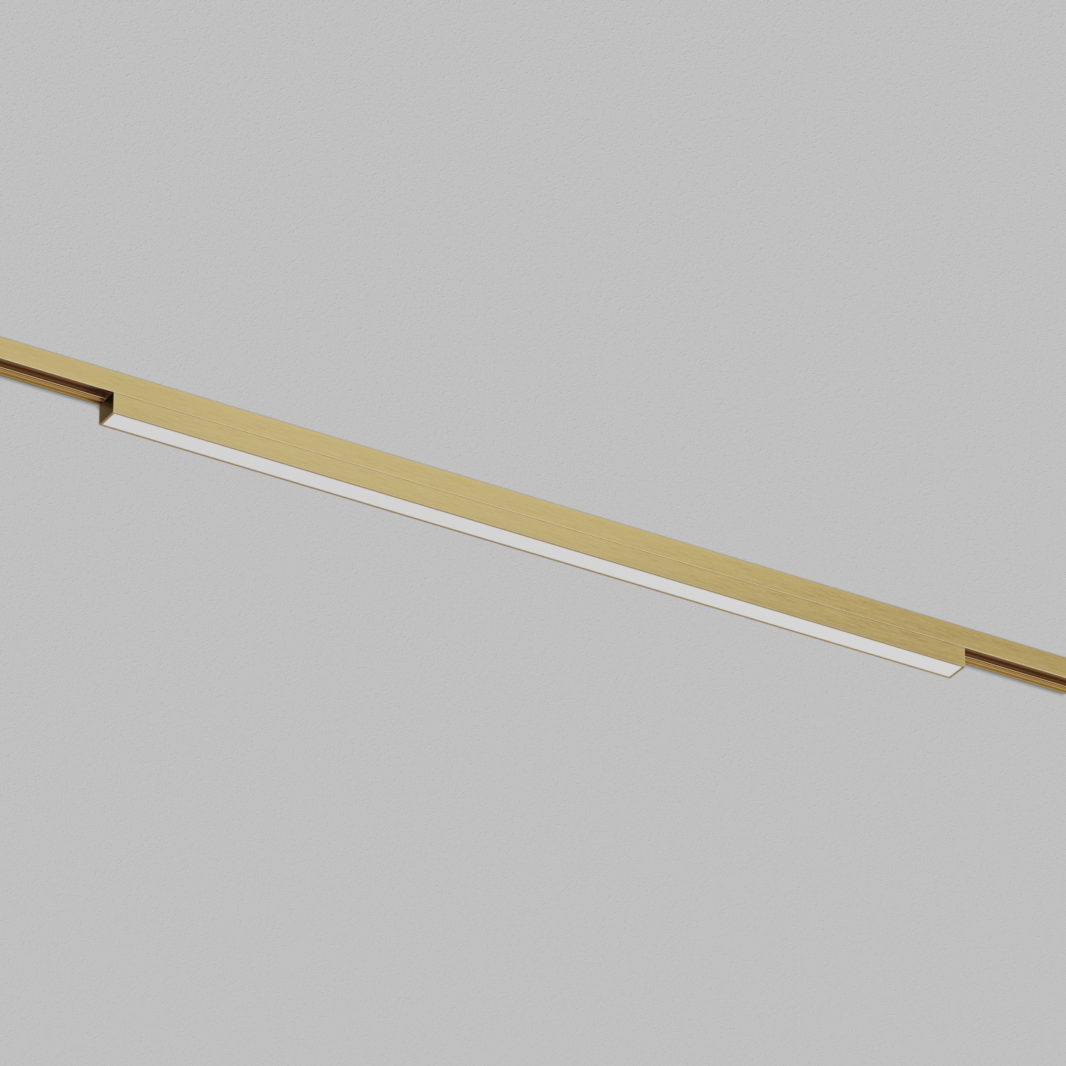 DK5752-SB Светильник для трека SHINE LINEAR со светодиодом, L601*W19*H27, 48V DC, 24W, RA?90, 3000K, IP20, сатинированная латунь, алюминий