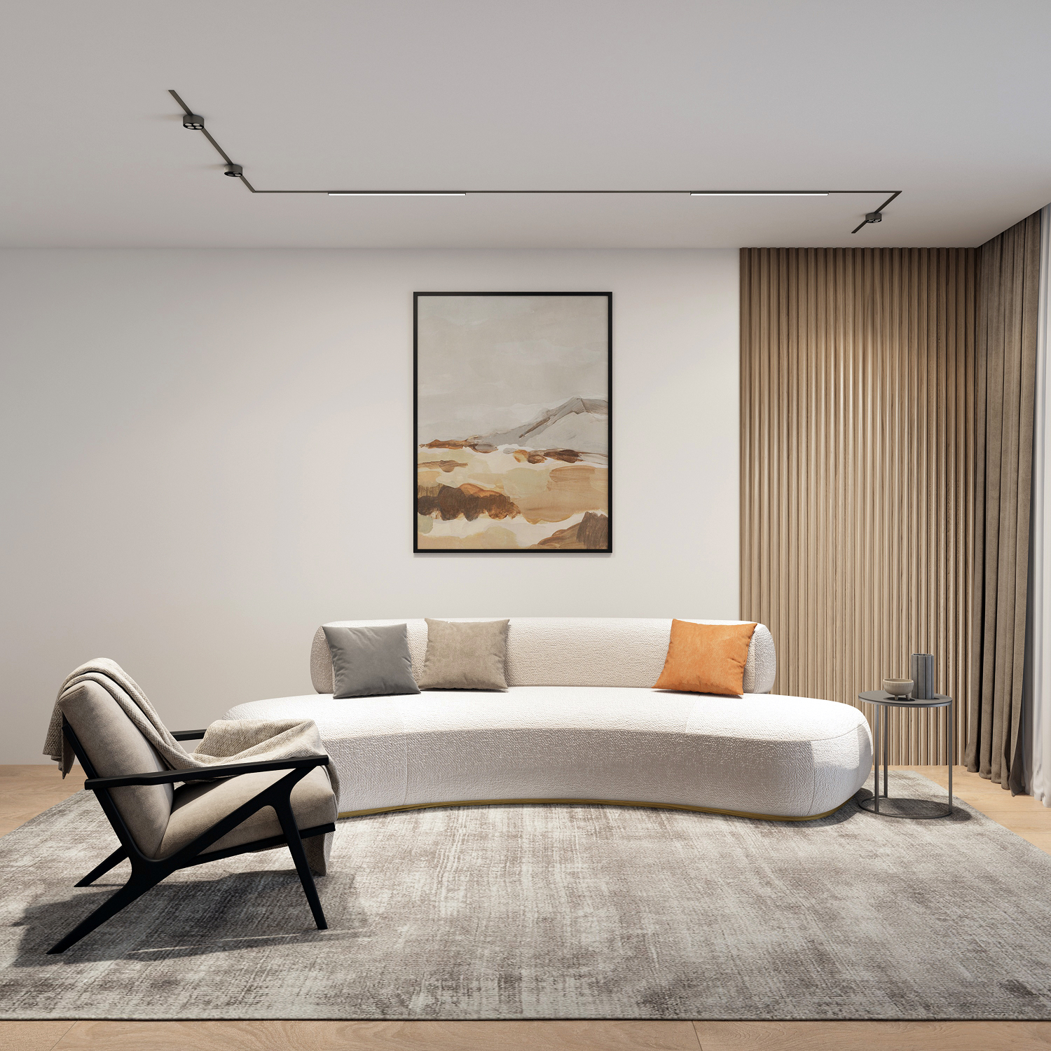 DK5752-DN Светильник для трека SHINE LINEAR со светодиодом, L601*W19*H27, 48V DC, 24W, RA?90, 3000K, IP20, темный никель, алюминий