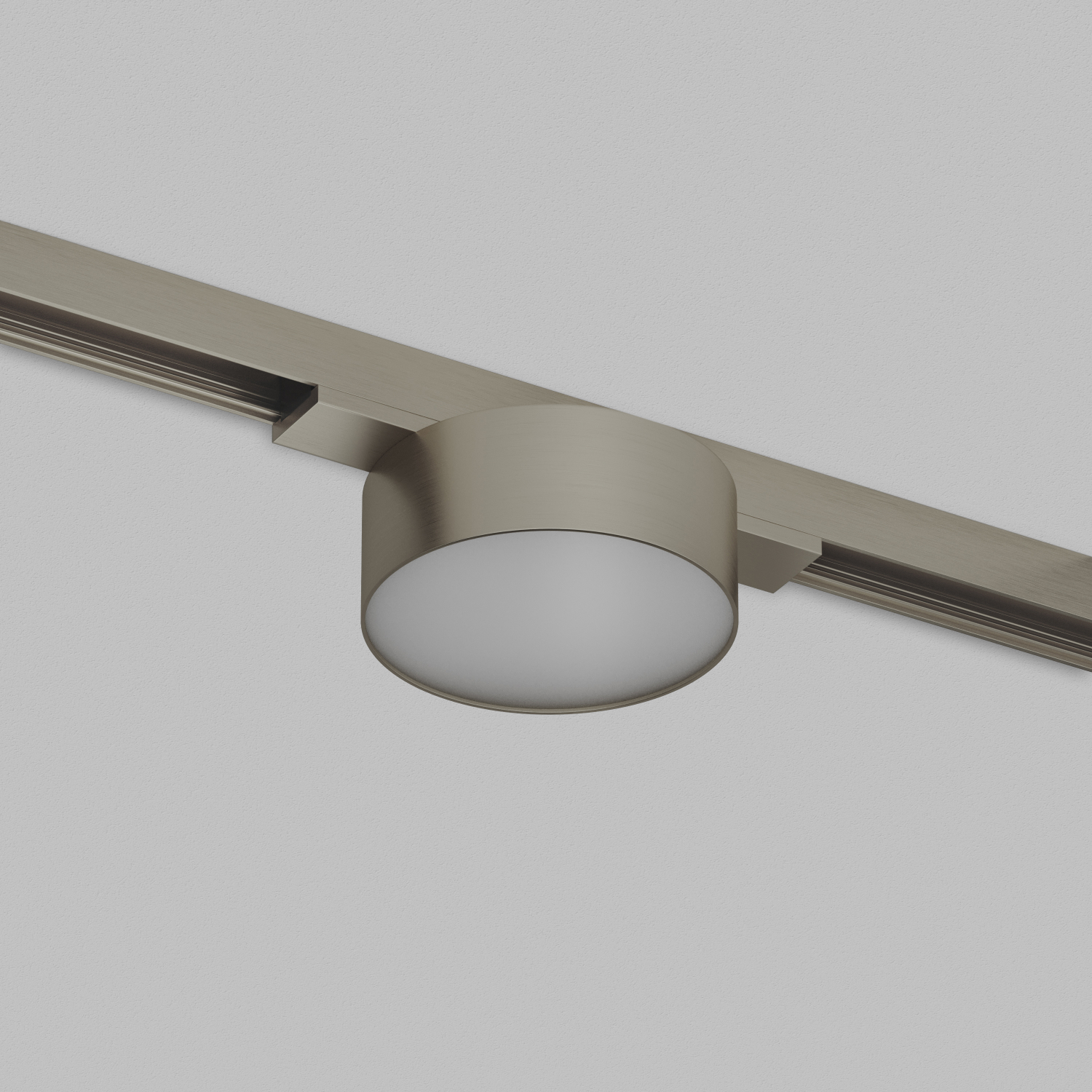 DK5761-DN Светильник для трека SHINE FLOW со светодиодом, D74*H28, 48V DC, 6W, RA?90, 3000K, IP20, темный никель, алюминий