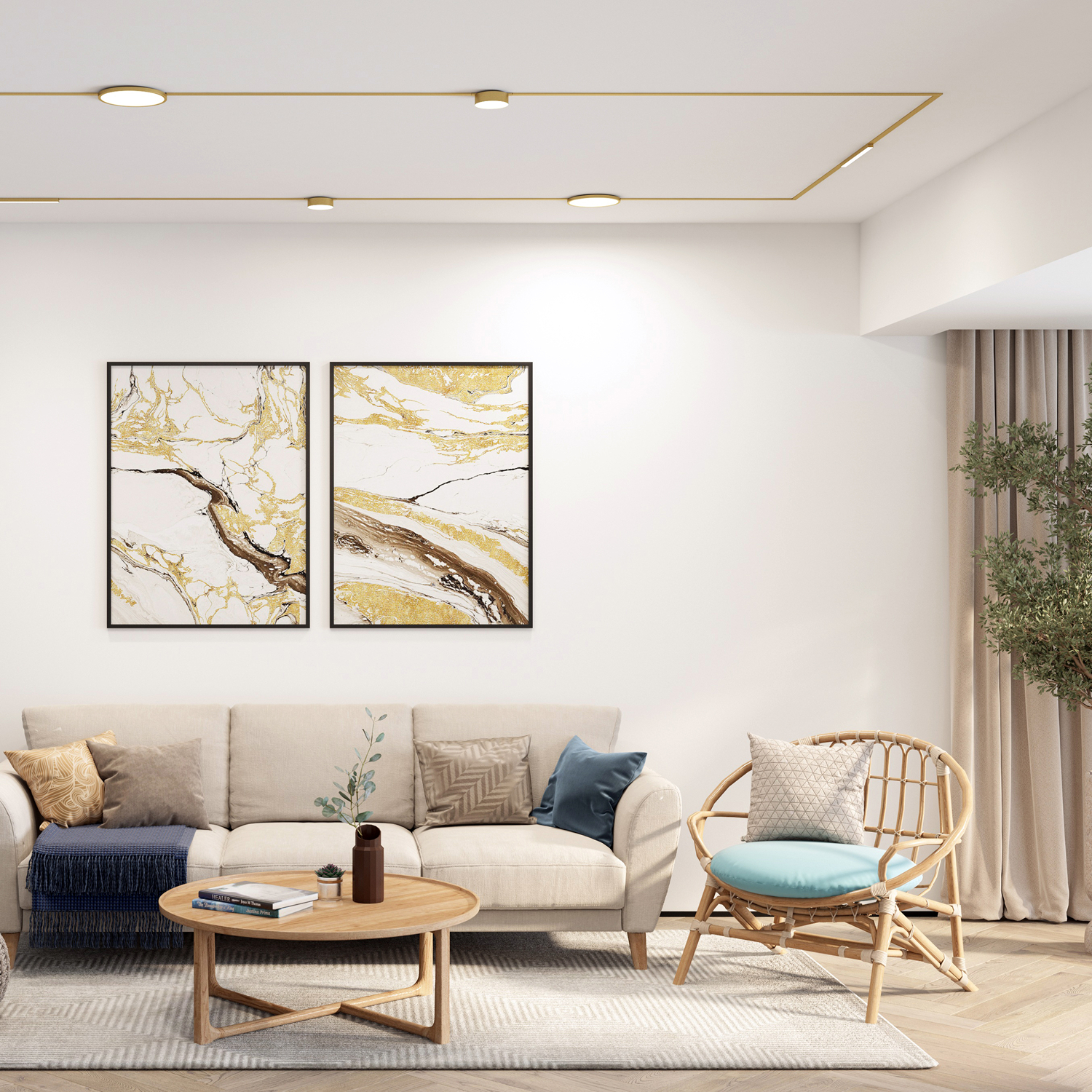 DK5762-SB Светильник для трека SHINE FLOW со светодиодом, D95*H28, 48V DC, 8W, RA?90, 3000K, IP20, сатинированная латунь, алюминий