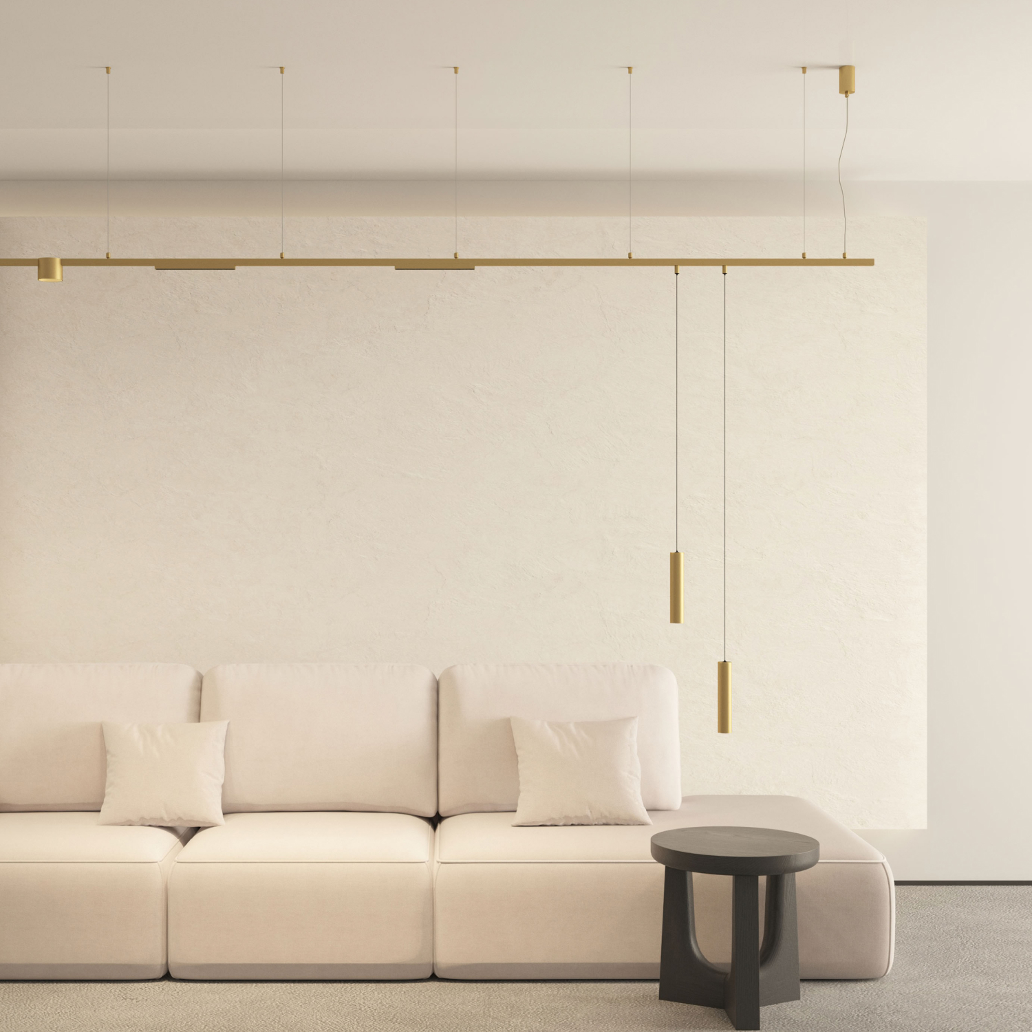 DK5743-SB Светильник для трека SHINE SPOT со светодиодом, D70*H60, 48V DC, 8W, RA?90, 3000K, IP20, сатинированная латунь, алюминий