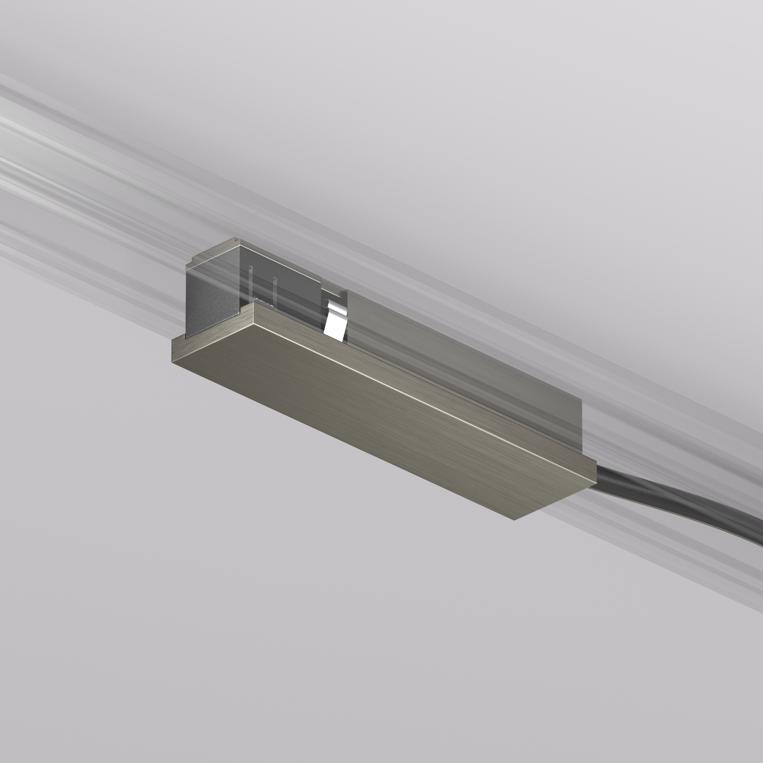 TR5721-DN Подвод питания универсальный (середина/торец) для трека SHINE BASE, 48V DC, IP20, темный никель, алюминий