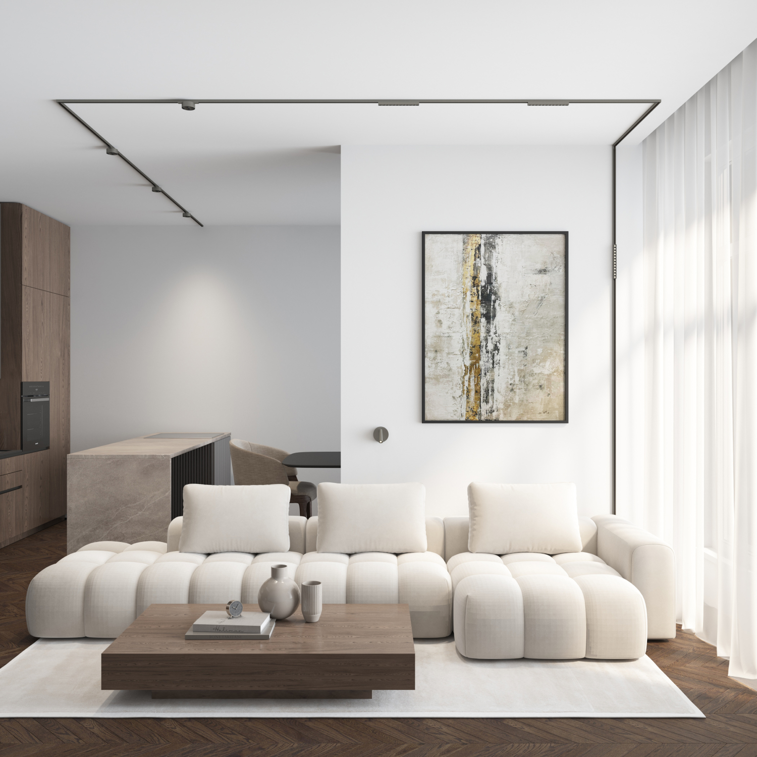 DK5072-DN Бра SHINE WALL со светодиодом, D104*H68, IP20, 3000К, 3W, RA?90, темный никель, алюминий