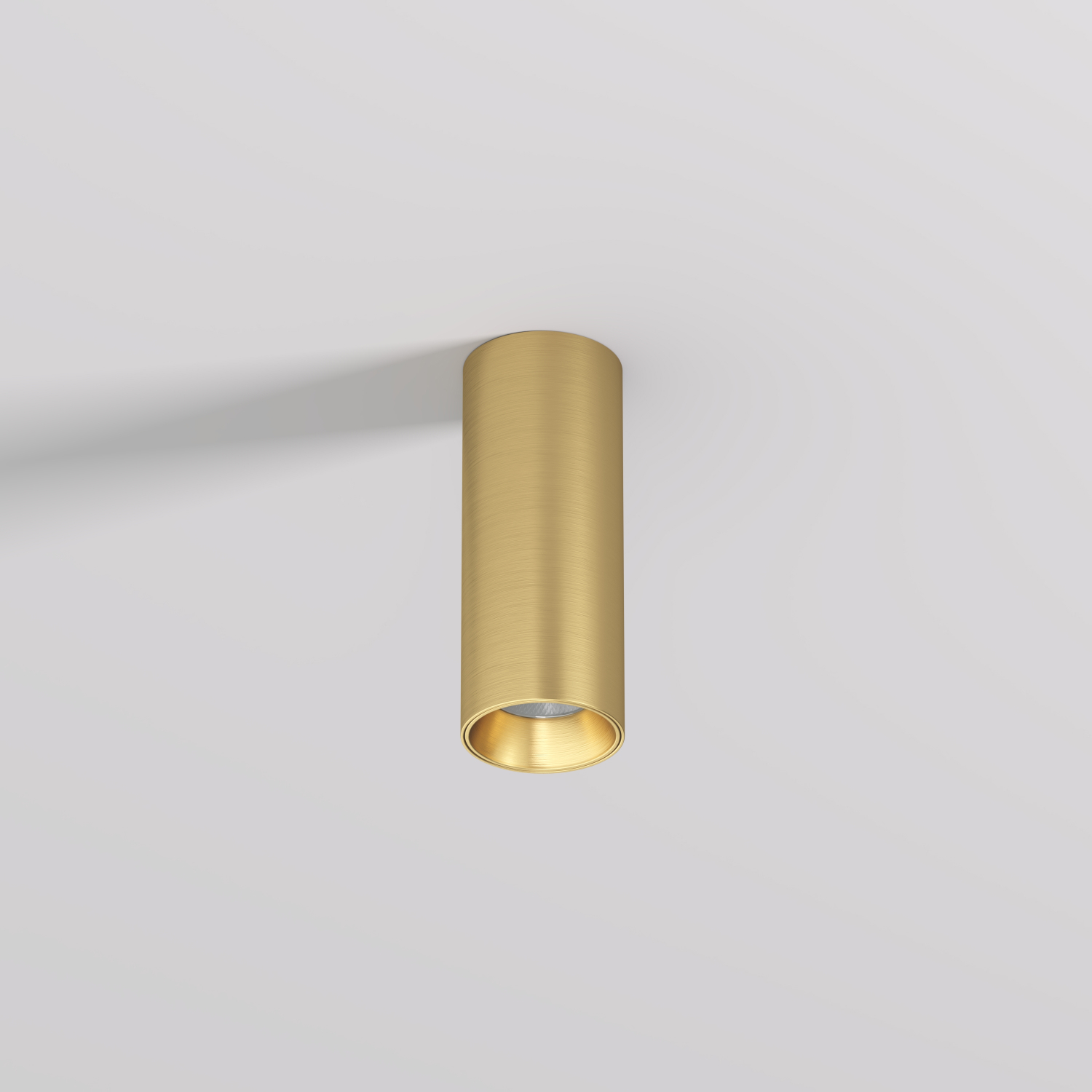 DK2615-SB Накладной светильник SHINE TUBE со светодиодом, D45*H115, IP20, 3000К, 7W, RA?90, сатинированная латунь, алюминий