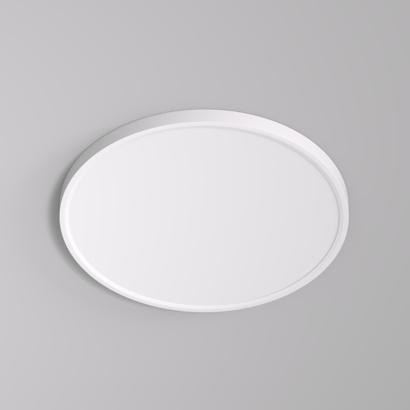 DK6522-WH Накладной светильник THIN, IP40, 36W, 3000K/4000K/6500K, переключатель цветовой температуры на корпусе, белый, полимер