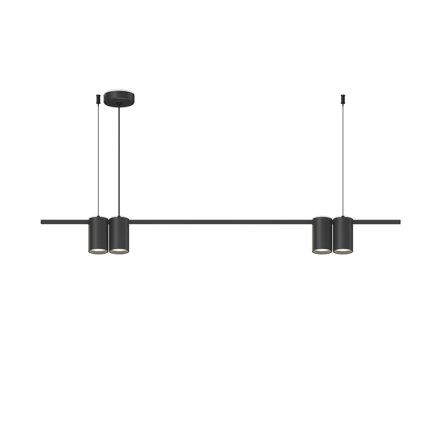 DK4061-BK Подвесной светильник ORBIT, IP20, 4xGU10 LED до 15 Вт, черный матовый, алюминий