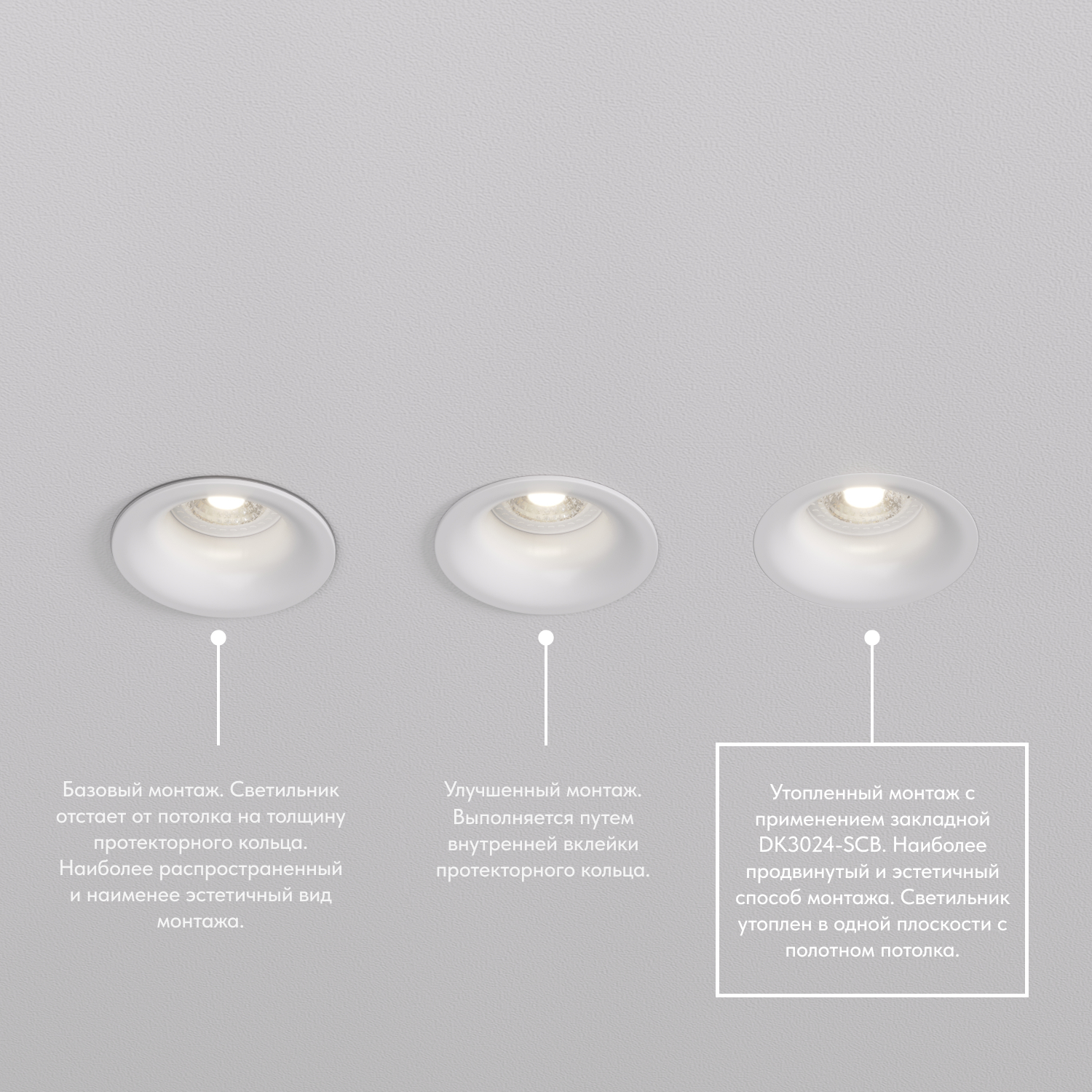 DK3024-SCB Закладная панель SCB для DK3024, ПВХ, акрил