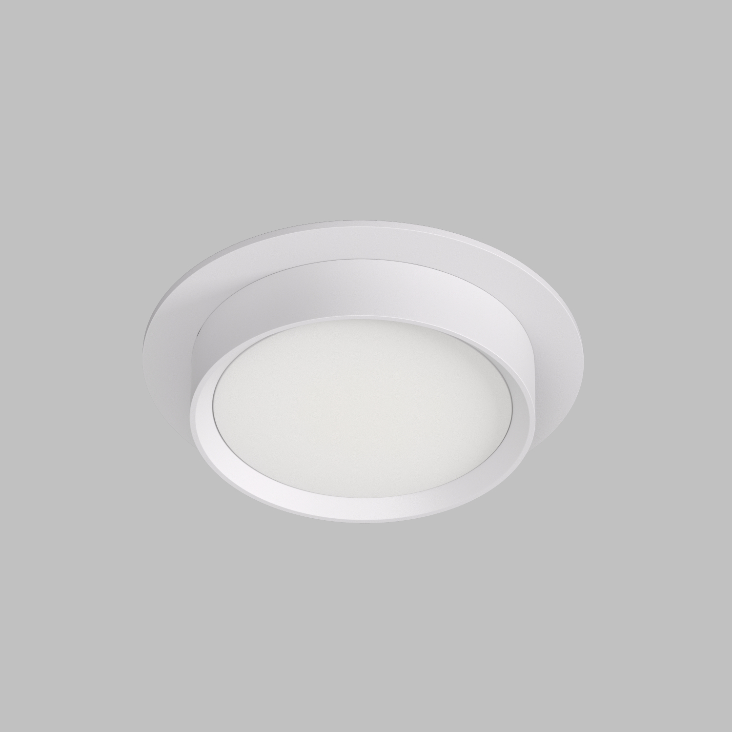 DK2090-WH Встраиваемый светильник FLAT, IP 20, до 15 Вт, GX53, LED, белый, алюминий