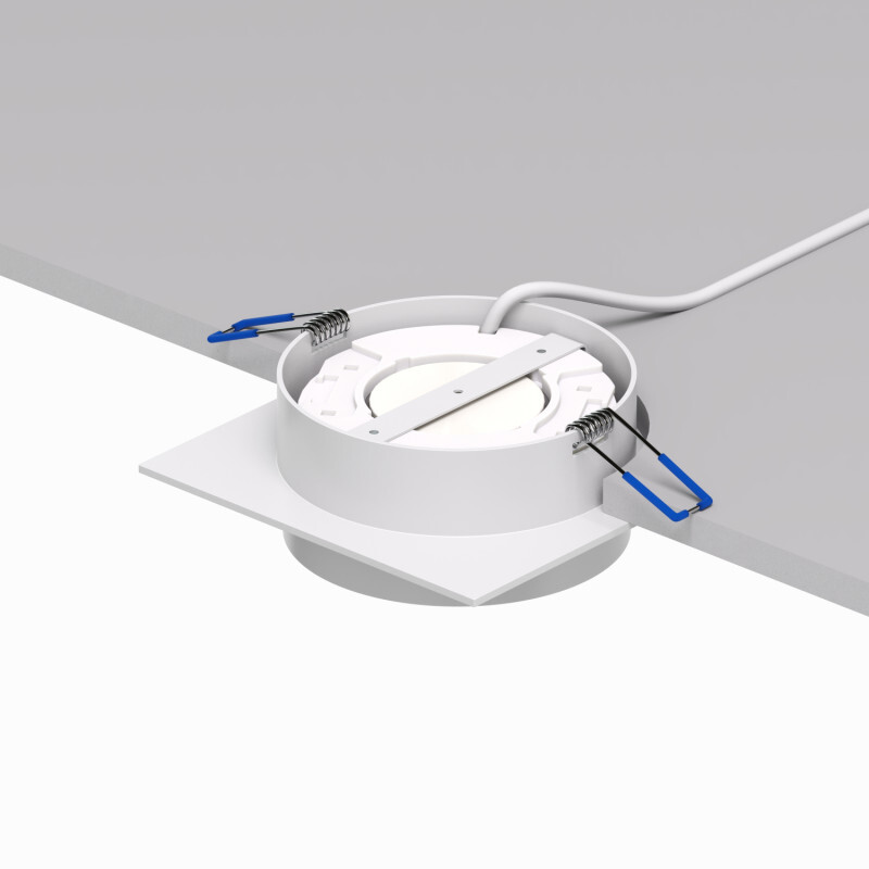 DK2091-WH Встраиваемый светильник FLAT, IP 20, до 15 Вт, GX53, LED, белый, алюминий