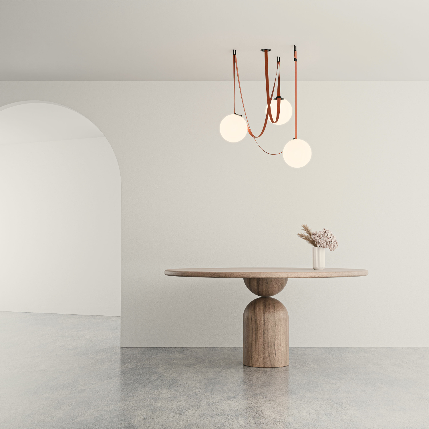 DK5555-BK Cветильник для трека-ремня Belty, серия Orb, со светодиодом, D230*H236мм, 48V DC, 15W, RA90, 120°, 3000K, IP20, черный, акрил