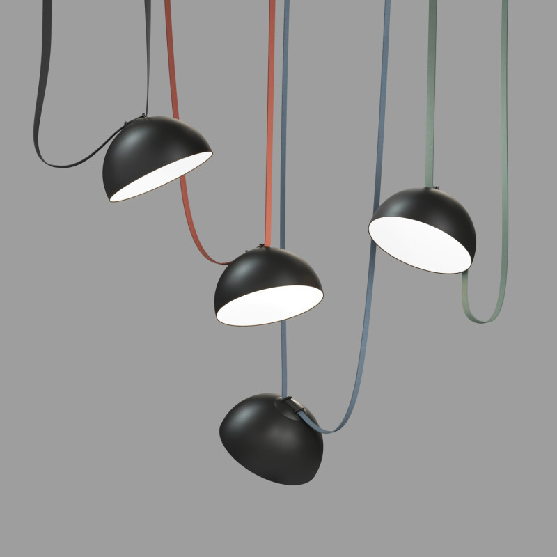 DK5562-BK Cветильник для трека-ремня Belty, серия Flow со светодиодом, D300*H171мм, 48V DC, 28W, RA90, 120°, 4000K, IP20, черный, алюминий