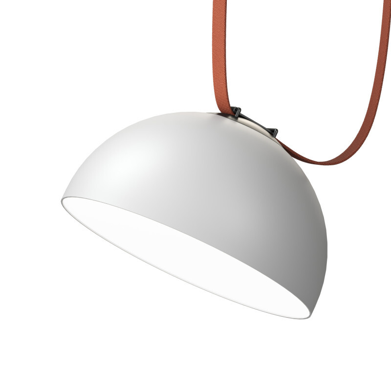 DK5562-WH+BK Cветильник для трека-ремня Belty, серия Flow со светодиодом, D300*H171мм, 48V DC, 28W, RA90, 120°, 4000K, IP20, белый с черным, алюминий