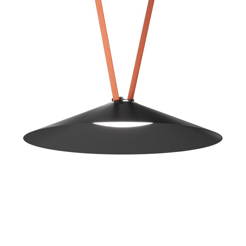 DK5568-BK Cветильник для трека-ремня Belty, серия Flow, со светодиодом, D600*H122мм, 48V DC, 24W, RA90, 120°, 4000K, IP20, черный, алюминий