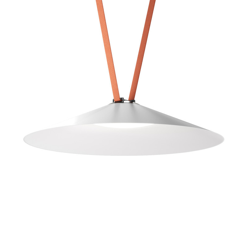 DK5568-WH+BK Cветильник для трека-ремня Belty, серия Flow, со светодиодом, D600*H122мм, 48V DC, 24W, RA90, 120°, 4000K, IP20, белый с черным, алюминий