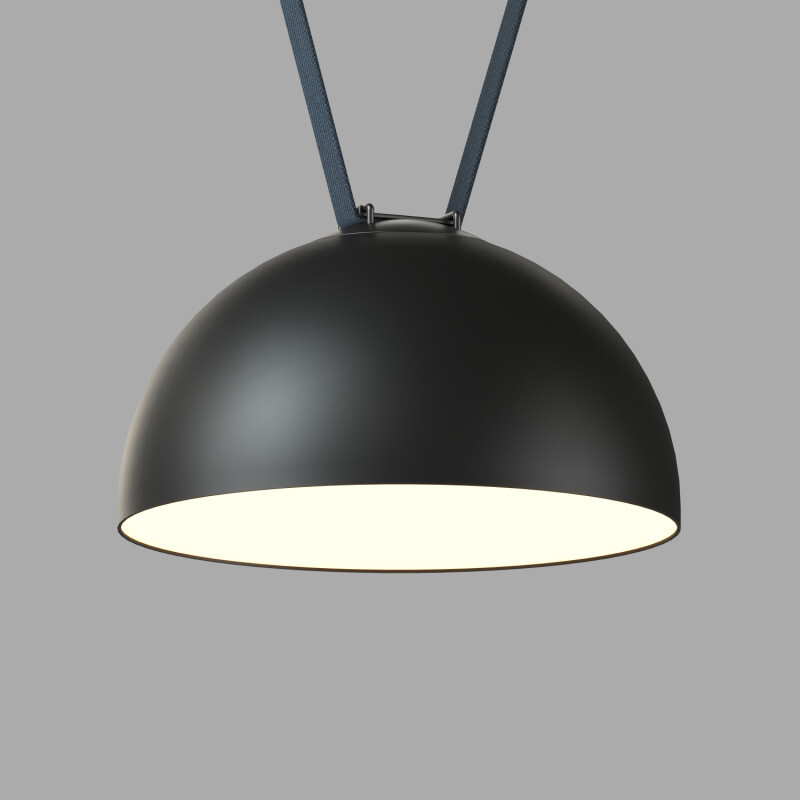 DK5662-BK Cветильник для трека-ремня Belty Smart, серия Flow со светодиодом, D300*H171мм, 48V DC, 28W, RA90, 120°, 3000-5700K, IP20, черный, алюминий