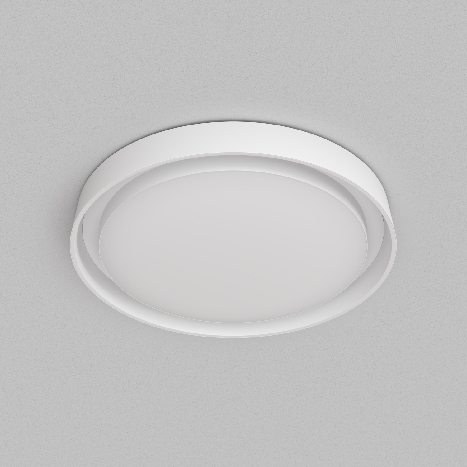 DK6516-WH Накладной светильник со встроенным светодиодом, 50W, IP 20, 3000K - 6500K, управление пульт Д/У (в комплекте) и Wi-Fi 2,4 Ггц. Эко система Smart Life, Яндекс.Алиса, белый, металл, полимер