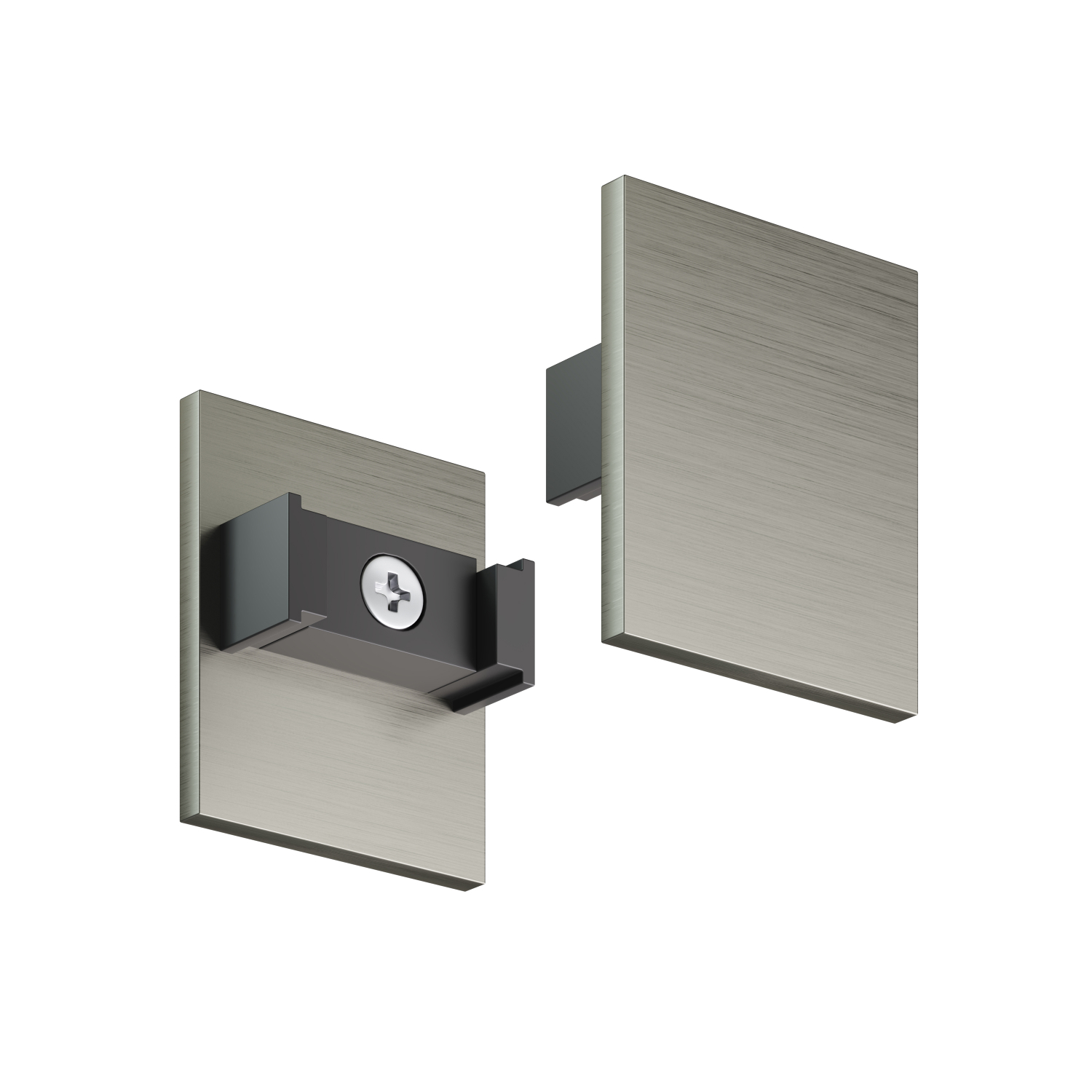 TR5735H-DN Торцевая заглушка высокая, для использования с экраном, для трека Shine, серия Base, комплект 2 шт, темный никель, алюминий