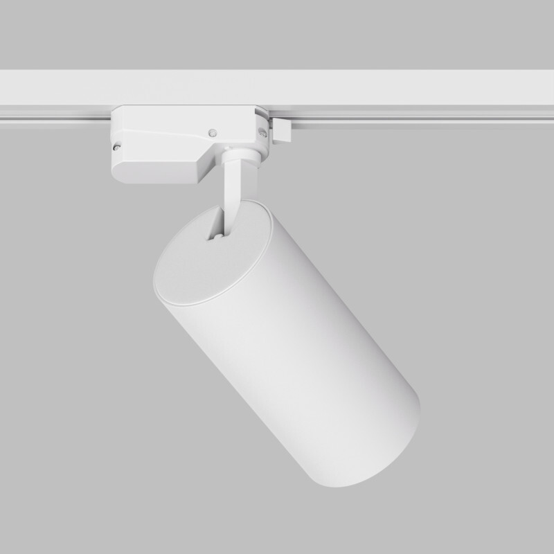 DK6453-WH Трековый светильник SOLID KOPER, 145мм, d70, 220V, LED 3000K, 24W, IP20, белый, алюминий