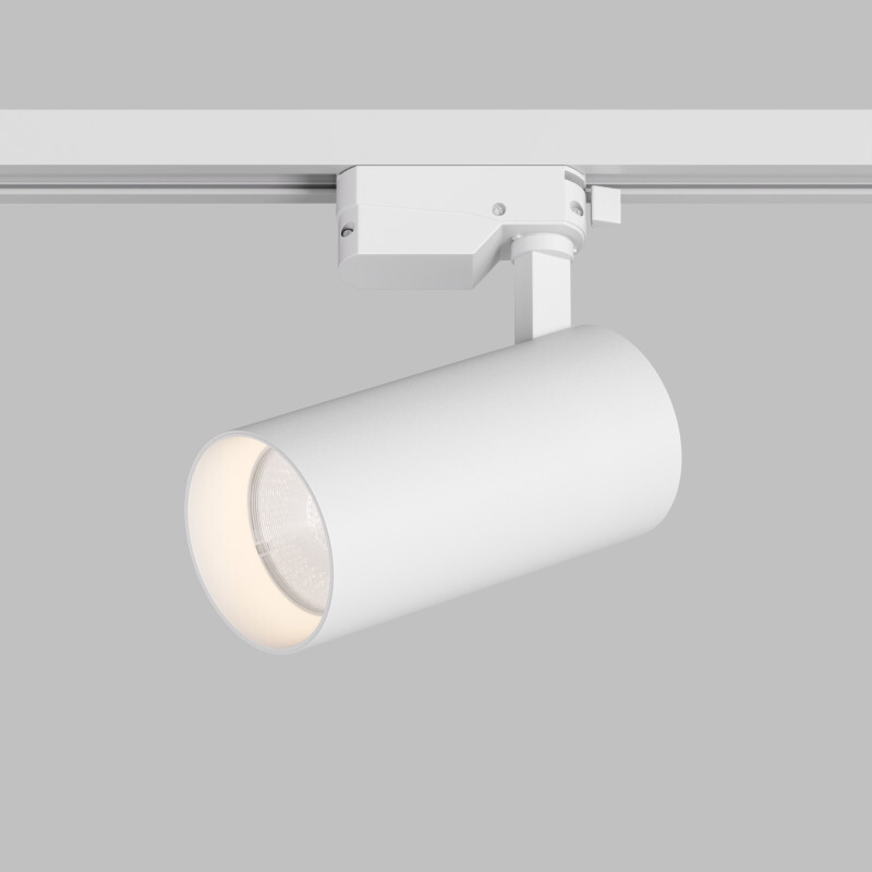 DK6453-WH Трековый светильник SOLID KOPER, 145мм, d70, 220V, LED 3000K, 24W, IP20, белый, алюминий