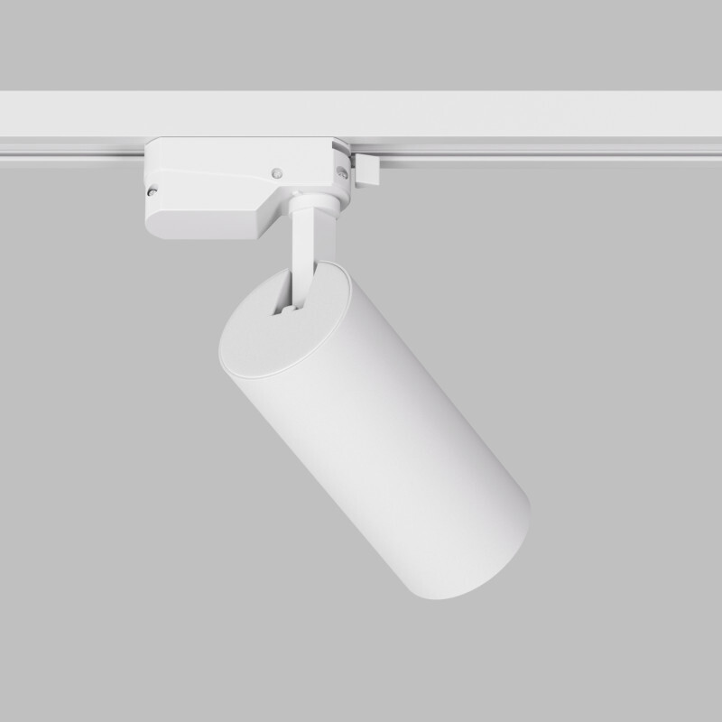 DK6451-WH Трековый светильник SOLID KOPER, 135мм, d60, 220V, LED 3000K, 15W, IP20, белый, алюминий