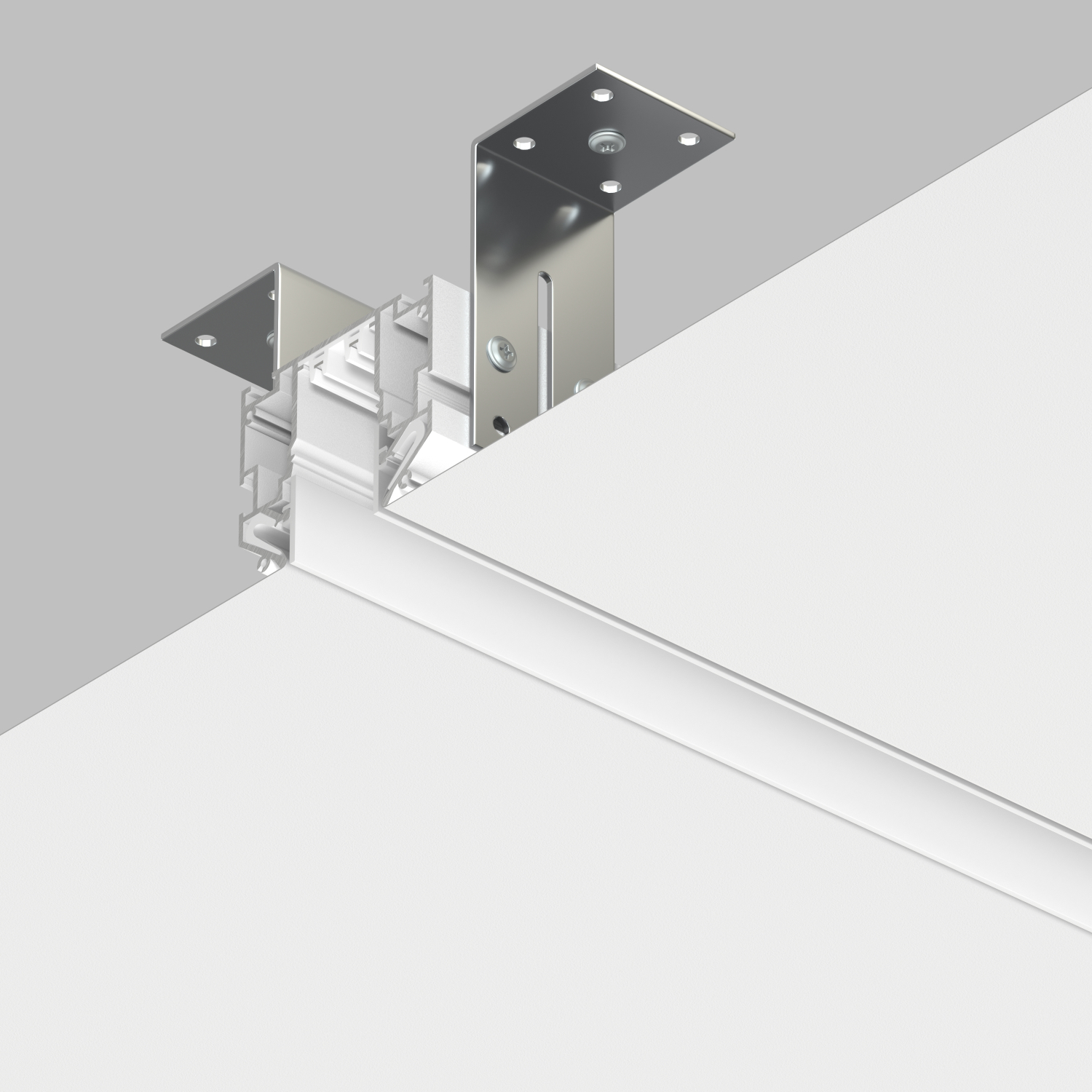 TR2022-WH Профиль-трек SMART ONE, для натяжных потолков, 2 м, алюминий, белый