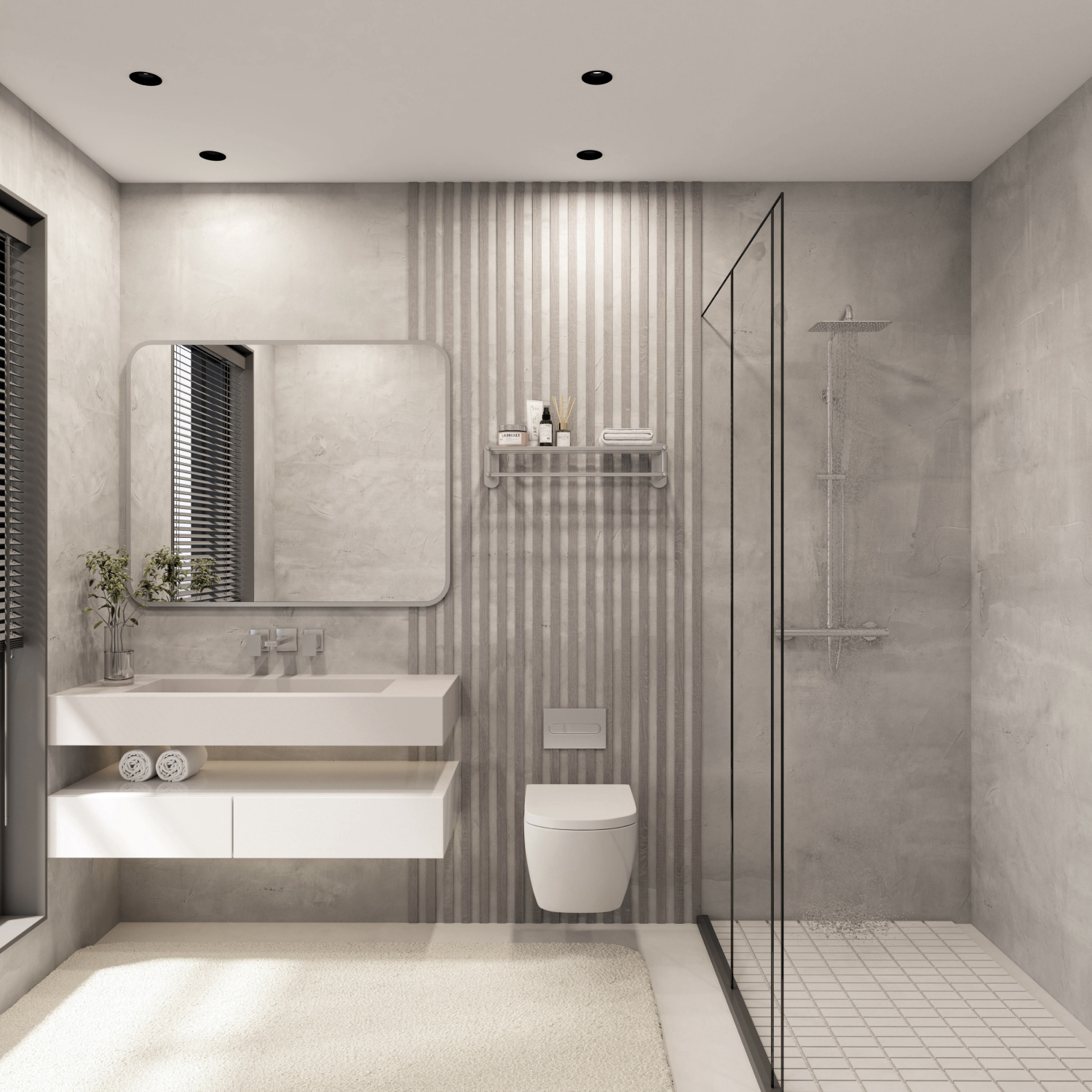 Встраиваемый влагозащищенный светильник KIBEK, IP65, 15 Вт, GU5.3, LED, черный, пластик