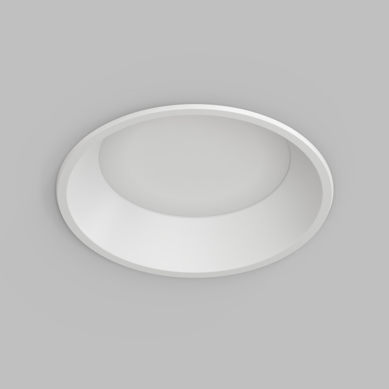 Встраиваемый влагозащищенный светильник TRIM, 24 Вт LED 3000-4000-6500K, IP44, алюминий, акрил