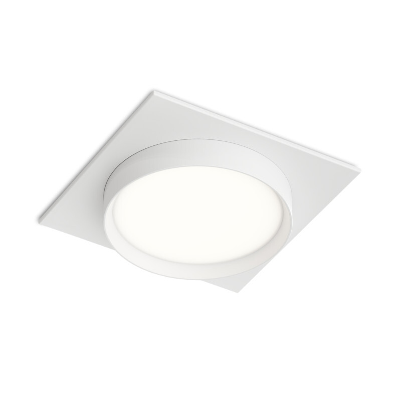 Встраиваемый светильник RATIO, GX53, до 15 Вт, LED, IP20, белый, алюминий, акрил