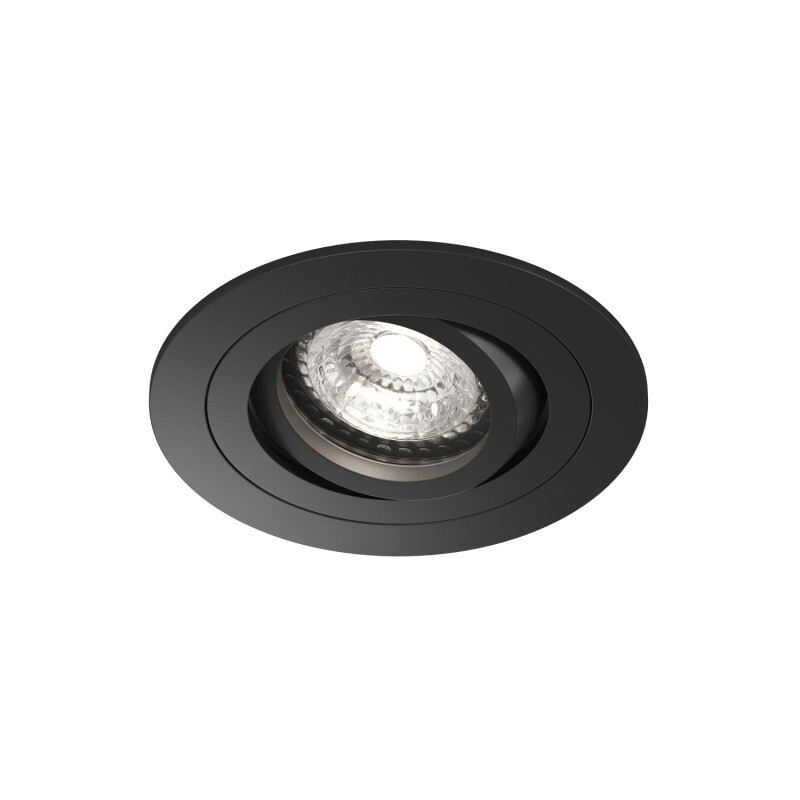 Встраиваемый влагозащищённый светильник HYDRO, IP44, до 15 Вт LED, GU10, алюминий, чёрный