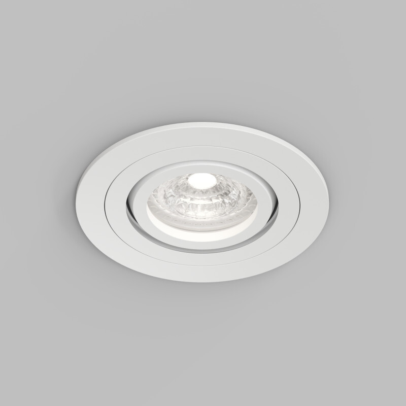 DK2110-WH Встраиваемый влагозащищённый светильник HYDRO, IP44, до 15 Вт LED, GU10, алюминий, белый