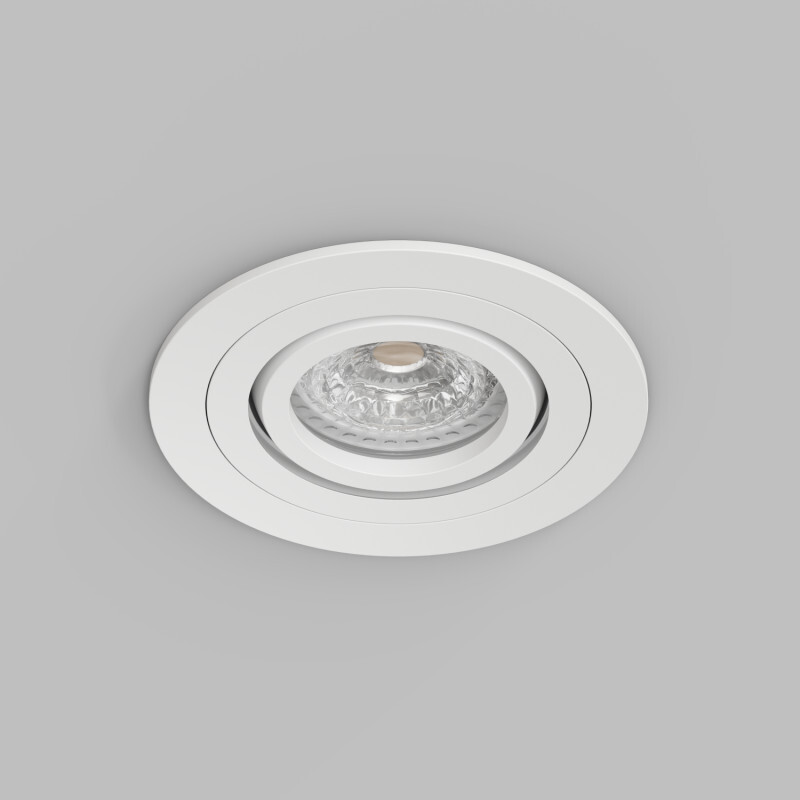 DK2110-WH Встраиваемый влагозащищённый светильник HYDRO, IP44, до 15 Вт LED, GU10, алюминий, белый