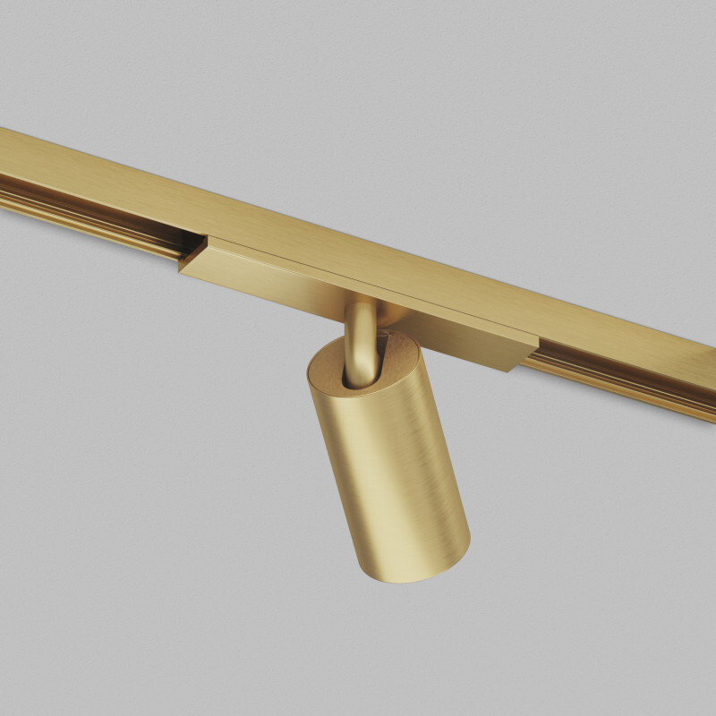 DK5940-SB Светильник трековый SHINE SPOT ZigBee, 48В, 6Вт, 2700-6000K, IP20, сатин. латунь, алюминий