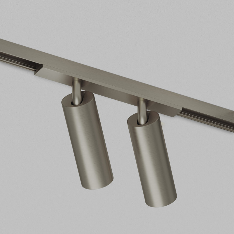 DK5942-DN Светильник трековый SHINE SPOT ZigBee, 48В, 8Вт*2, 2700-6000K, IP20, темный никель, алюминий