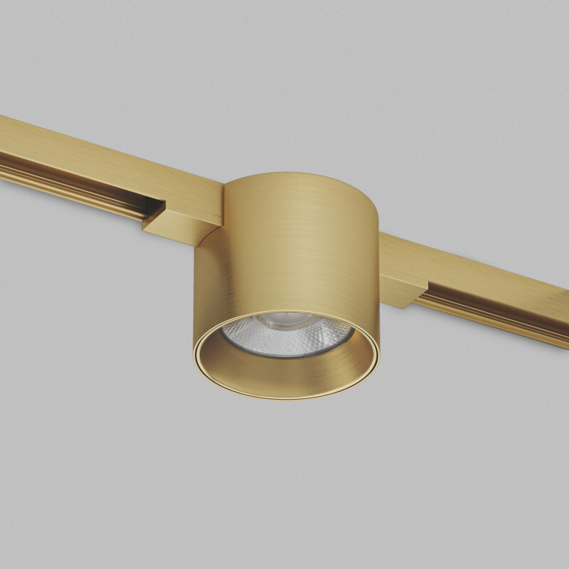 DK5943-SB Светильник трековый SHINE SPOT ZigBee, 48В, 8Вт, 2700-6000K, IP20, сатин. латунь, алюминий