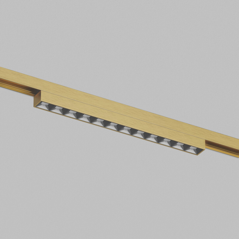 DK5971-SB Светильник трековый SHINE GRILL ZigBee, 48В, 10Вт, 2700-6000K, IP20, сатин. латунь, алюминий