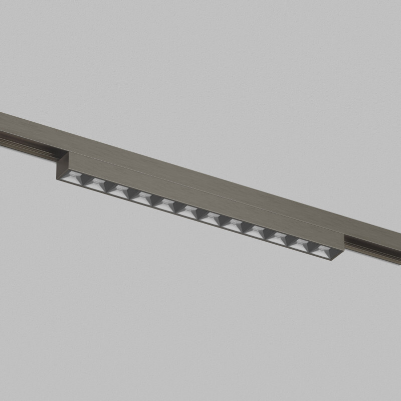 DK5971-DN Светильник трековый SHINE GRILL ZigBee, 48В, 10Вт, 2700-6000K, IP20, темный никель, алюминий