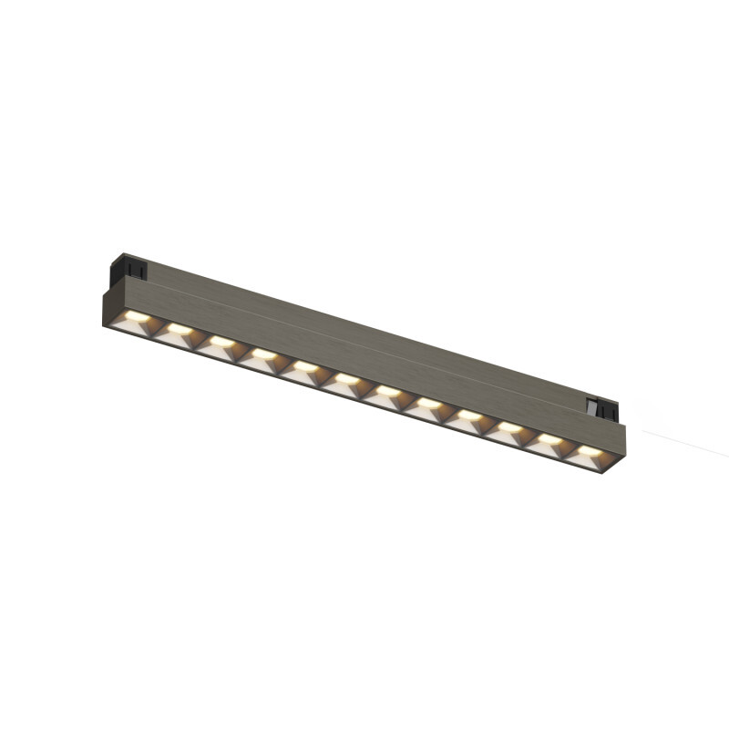 DK5971-DN Светильник трековый SHINE GRILL ZigBee, 48В, 10Вт, 2700-6000K, IP20, темный никель, алюминий